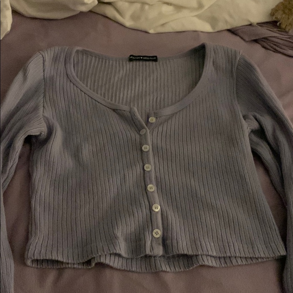 Periwinkle long sleeve brandy Melville top